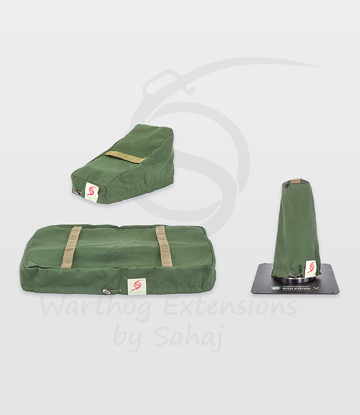 Warthog dust covers by SAHAJ (Standard Warthog NOT extended Military Green Large set)